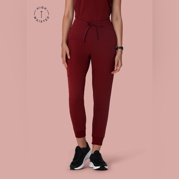 Mandala XS scrub bottoms NWT fired brick matches FIGS burgundy top - Picture 2 of 5